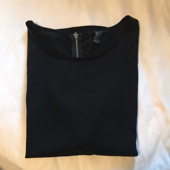 black forever 21 blouse tee - Picture 1 of 4